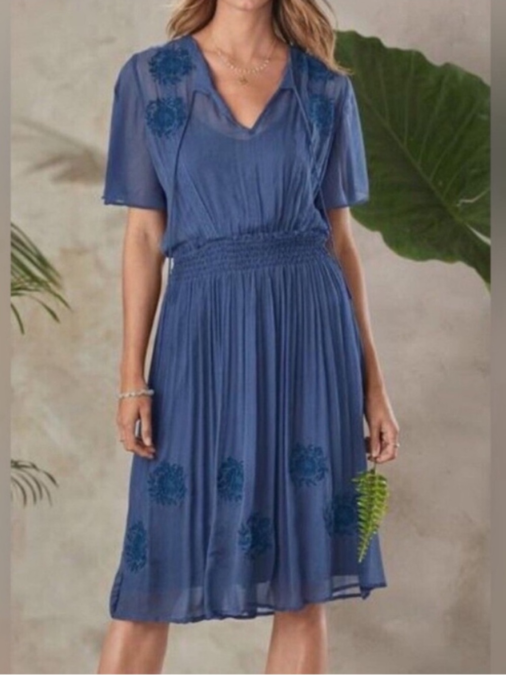 Sundance Light Blue sheer Dress